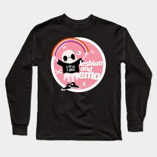 Lesbian and Emo Badge Long Sleeve T-Shirt